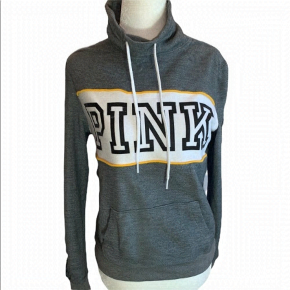 Victoria's Secret PINK Funnel Neck Pullover Hoodie Size XS